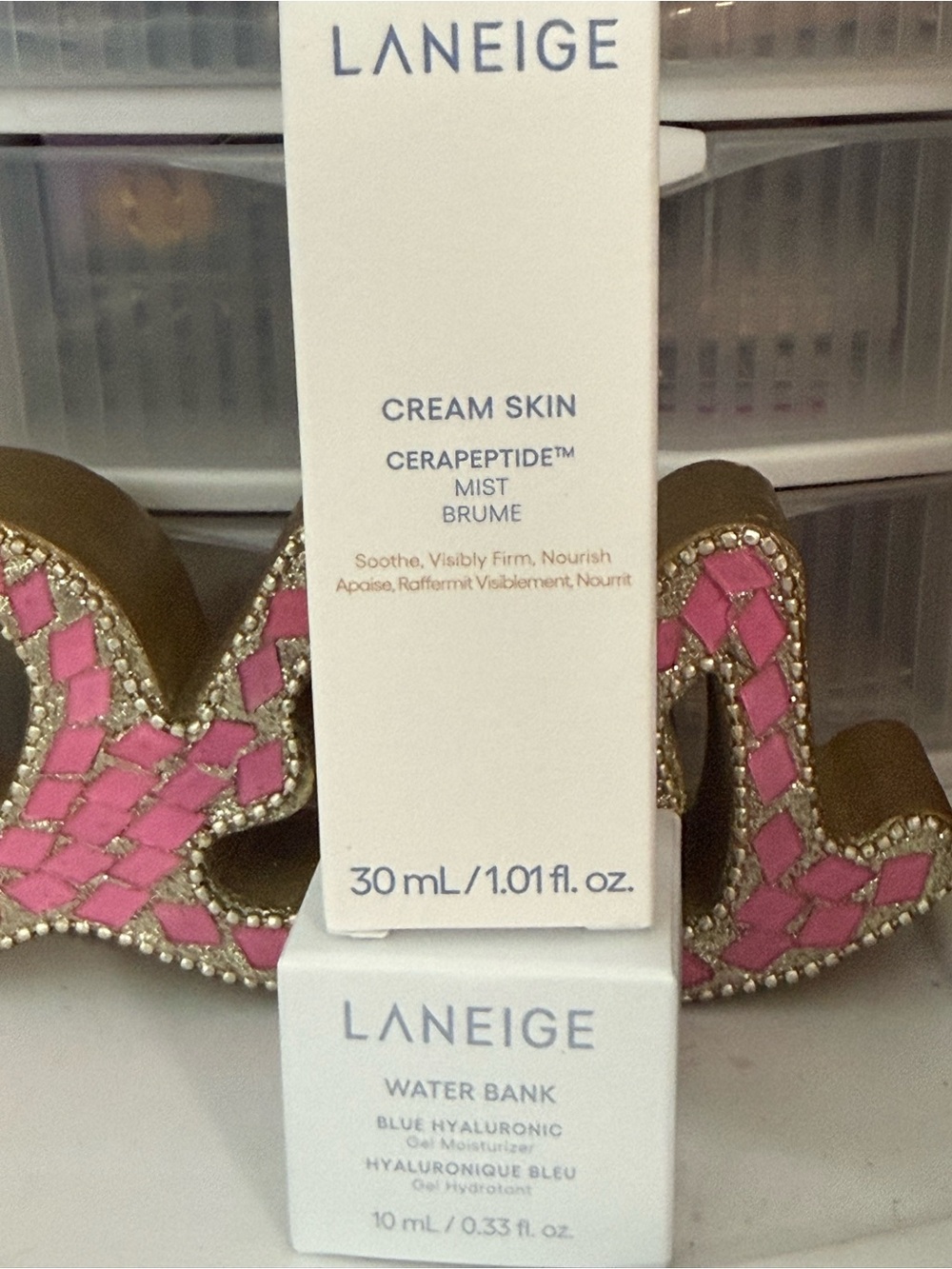 LANEIGE White Cream Skin CeraPeptide Mist & Water Bank Duo